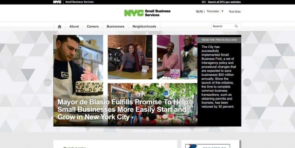 NYC Small Business Services Image