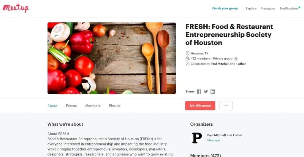 FRESH: Food & Restaurant Entrepreneurship Society of Houston Image