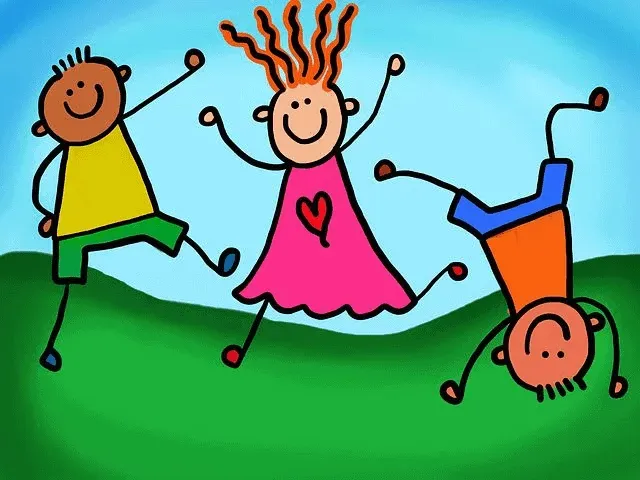 children crawling around Image