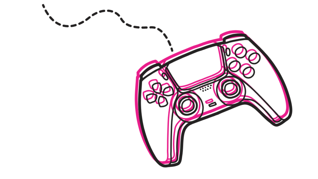 illustration of a video game controller