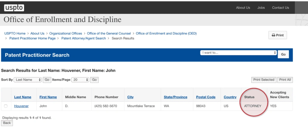 USPTO-Patent-Attorney-Search-Status-img