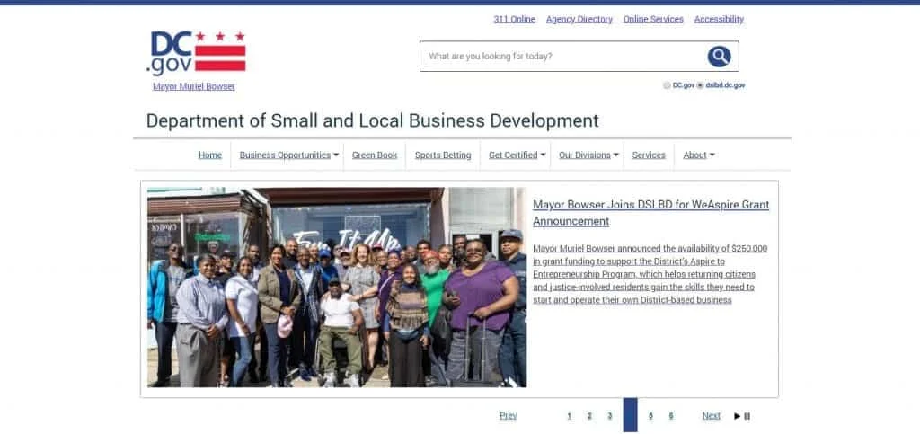 DC Department of Small & Local Business Development (DSLBD) Image