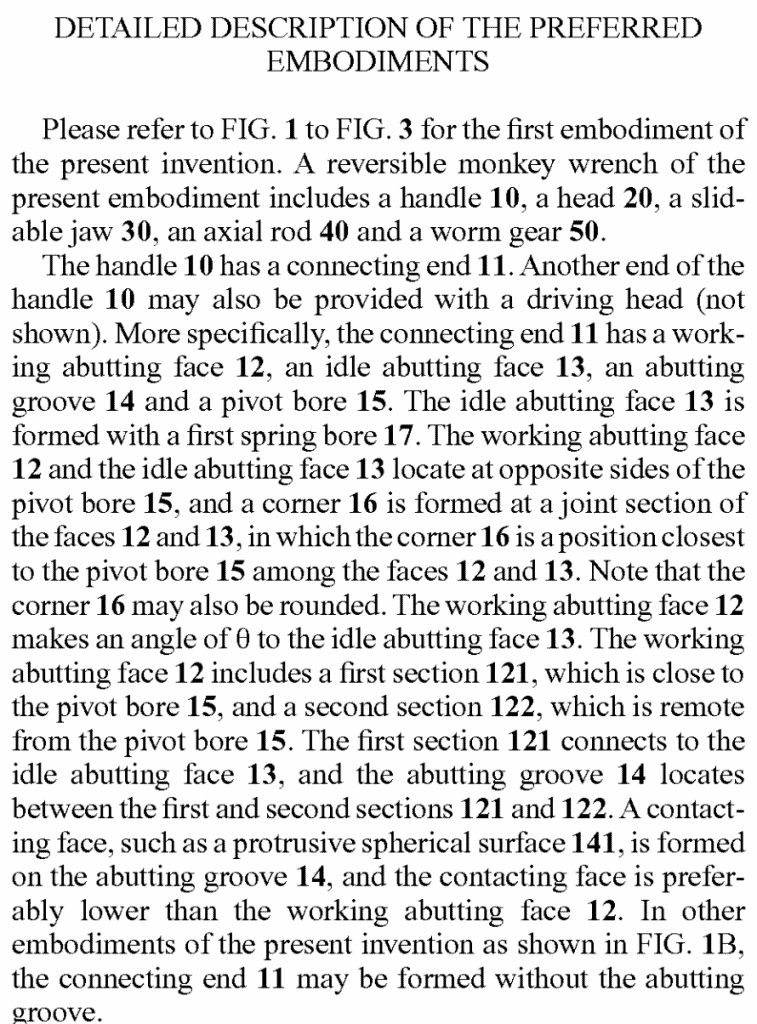 detailed description of the patent Image