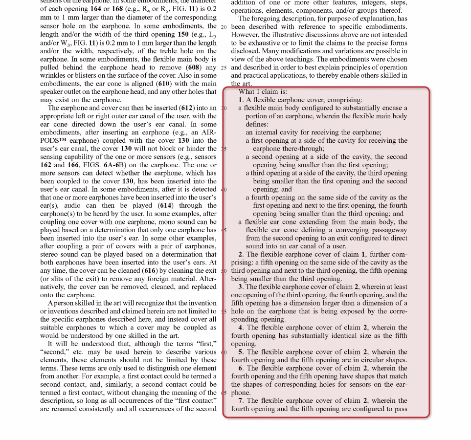 For Utility Patents The Claims Image