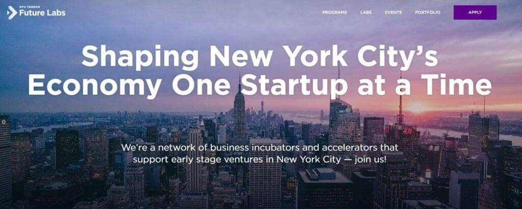 NYU Tandon Future Labs Image