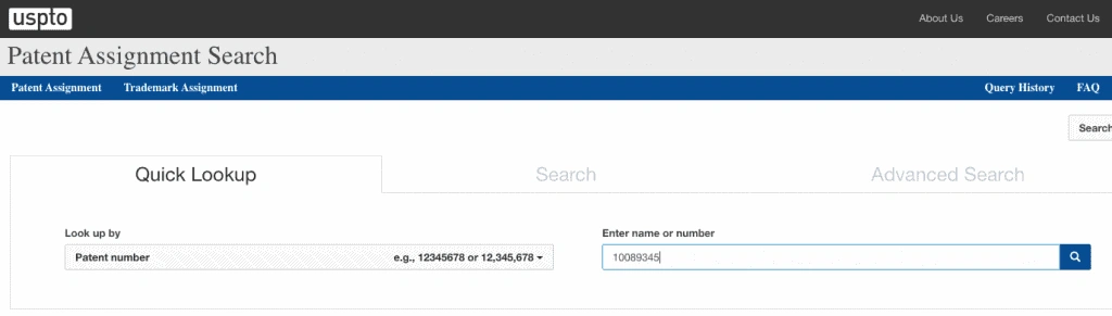 Patent Assignment Search Image