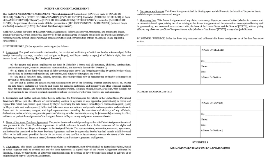 assignment agreement Image