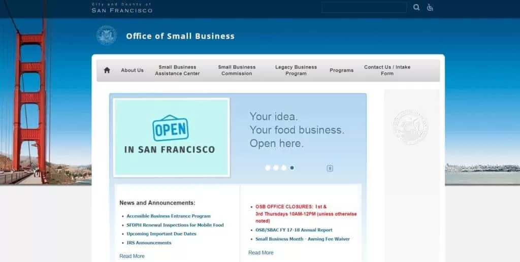 Office of Small Businesses in San Francisco Image