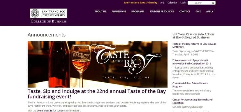 San Francisco State University College of Business Image