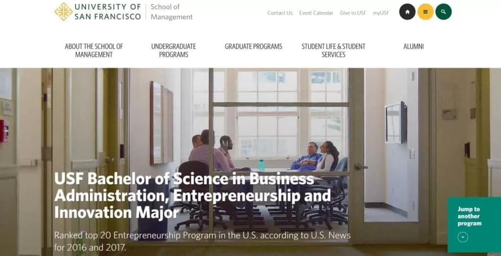 University of San Francisco School of Management Image