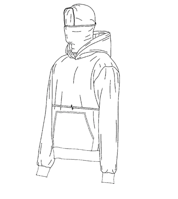 Design Patent: Hoodie with Face Covering