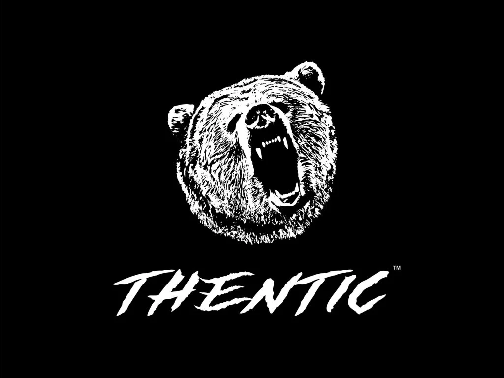 Thentic Bear Logo White Image