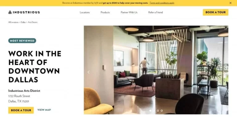Top Coworking Spaces in Dallas GoodWork Website Found on Bold Patents Image